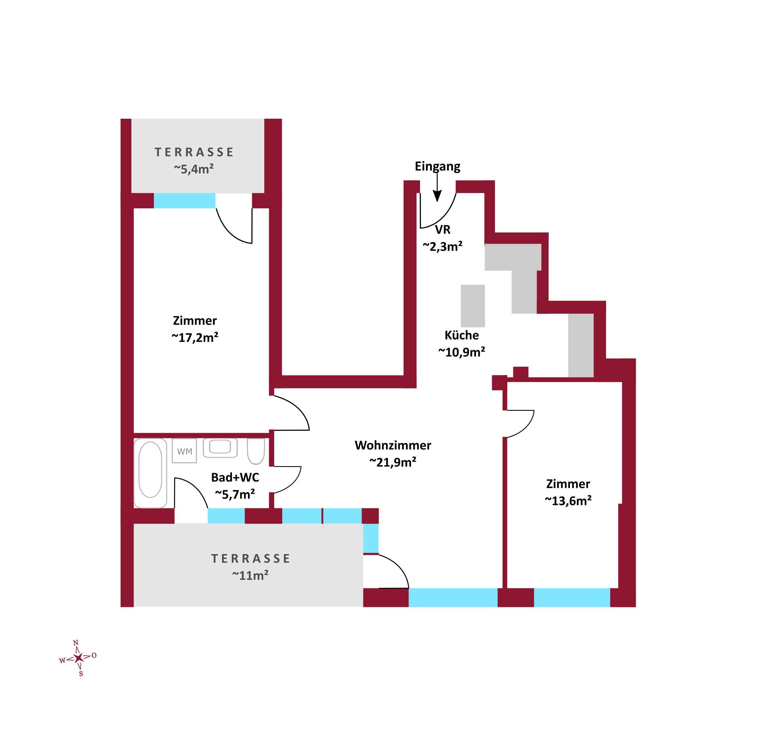 JETZT NOCH WNSCHE EINBRINGEN! DG Neubau/Erstbezug I 2 Terrassen + Dachterrasse I Schlsselfertig I Luftwrmepumpe inkl. Khlung (copy) /  / 1100 Wien / Bild 1