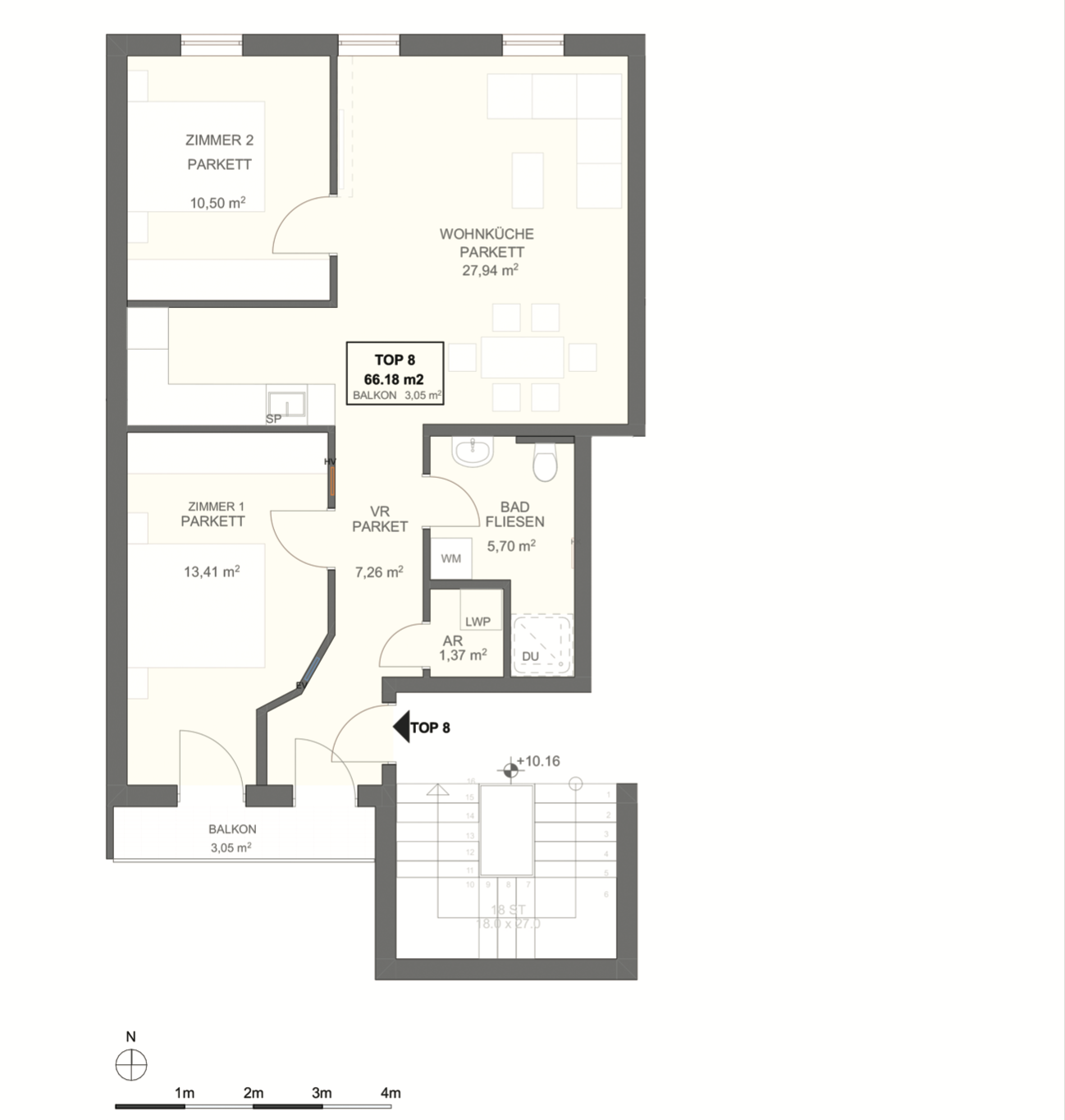 Erstbezug nach Kernsanierung I Fubodenheizung I sdseitiger Balkon I Luftwrmepumpe inkl. Khlung I 3fach Verglasung mit Auenjalousien I Schlsselfertig  /  / 1170 Wien / Bild 4