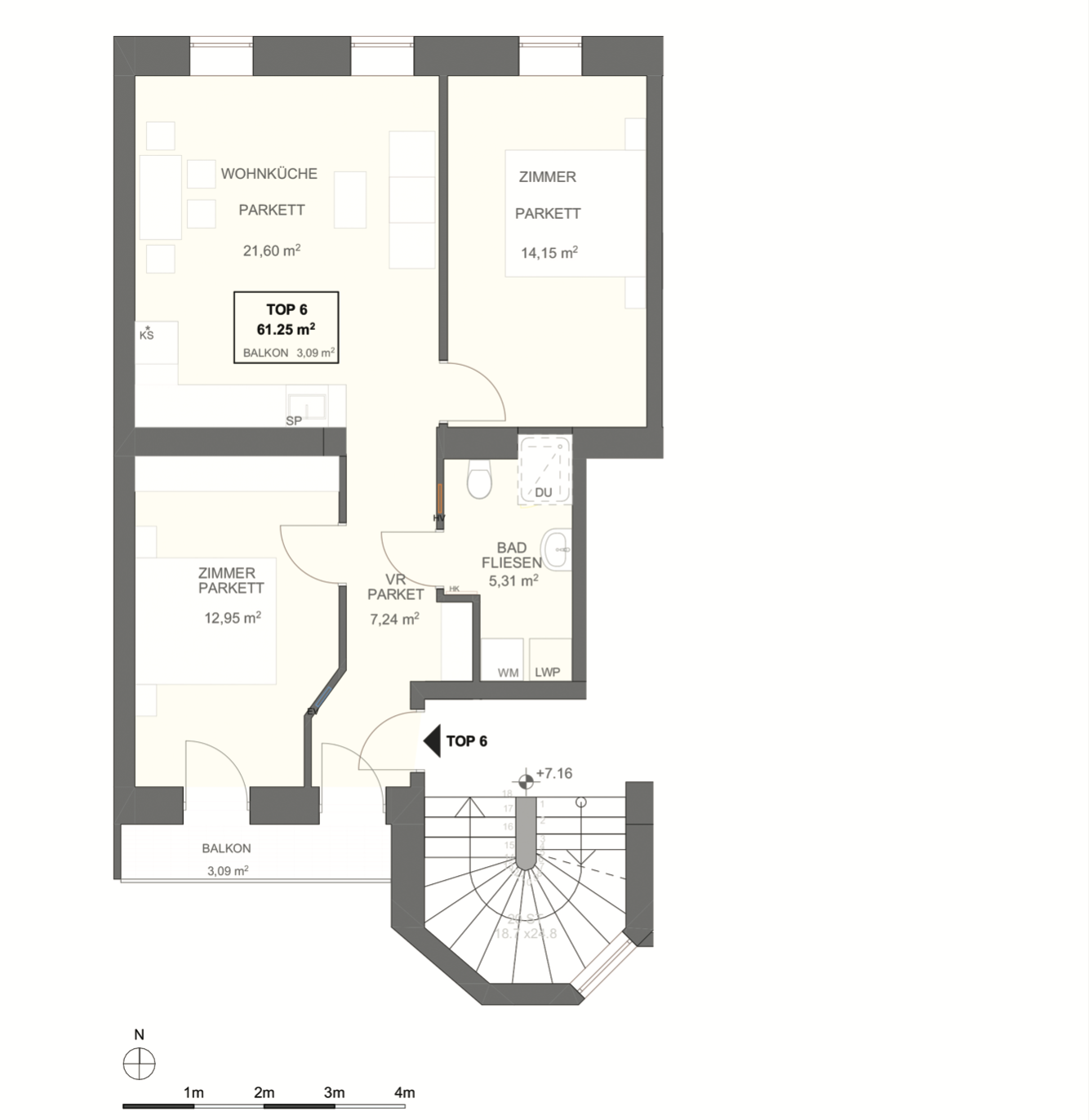 Erstbezug nach Kernsanierung I Fubodenheizung I sdseitiger Balkon I Luftwrmepumpe inkl. Khlung I 3fach Verglasung mit Auenjalousien I Schlsselfertig  /  / 1170 Wien / Bild 4