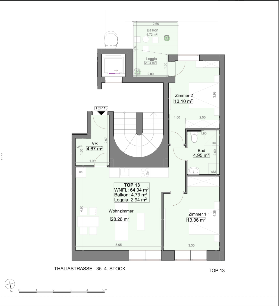 Erstbezug I Neubau I Dachgeschoss I Auenflche Innenhoflage I U-Bahn Nhe I Luftwrmepumpe inkl. Khlung I /  / 1160 Wien / Bild 2