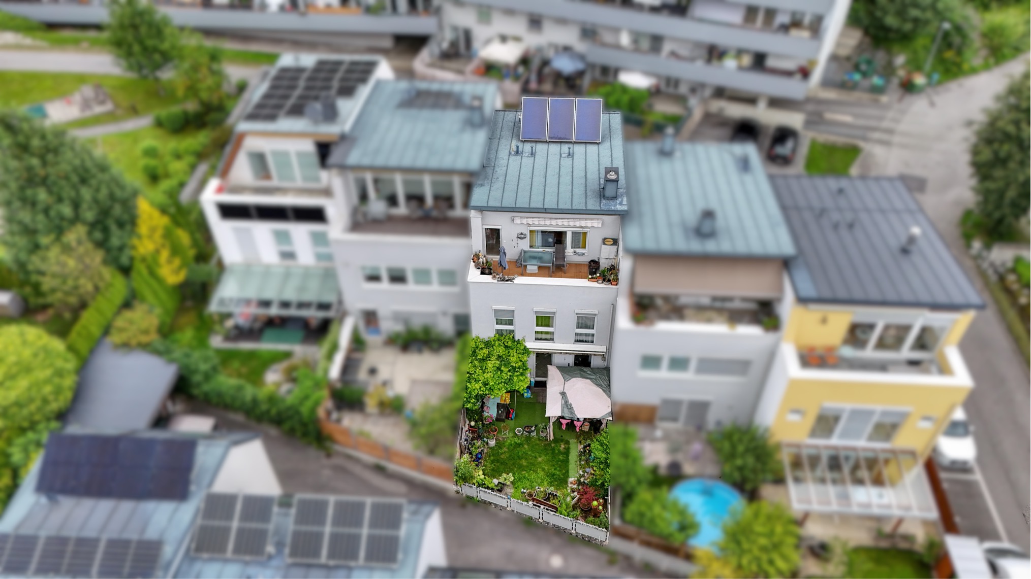 Attraktives Reihenhaus mit gemtlichem Garten