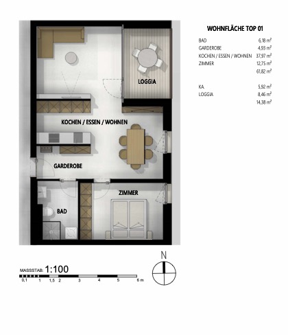 Wunderschnes Neubau-Projekt in bester und zentralster Lage von Scharnitz! /  / 6108 Scharnitz / Bild 4