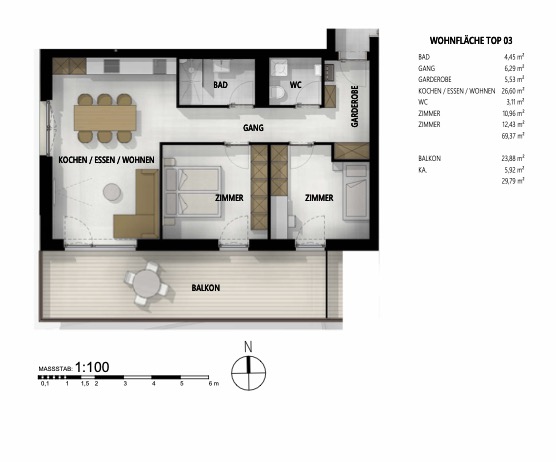 Wunderschnes Neubau-Projekt in bester und zentralster Lage von Scharnitz! /  / 6108 Scharnitz / Bild 6