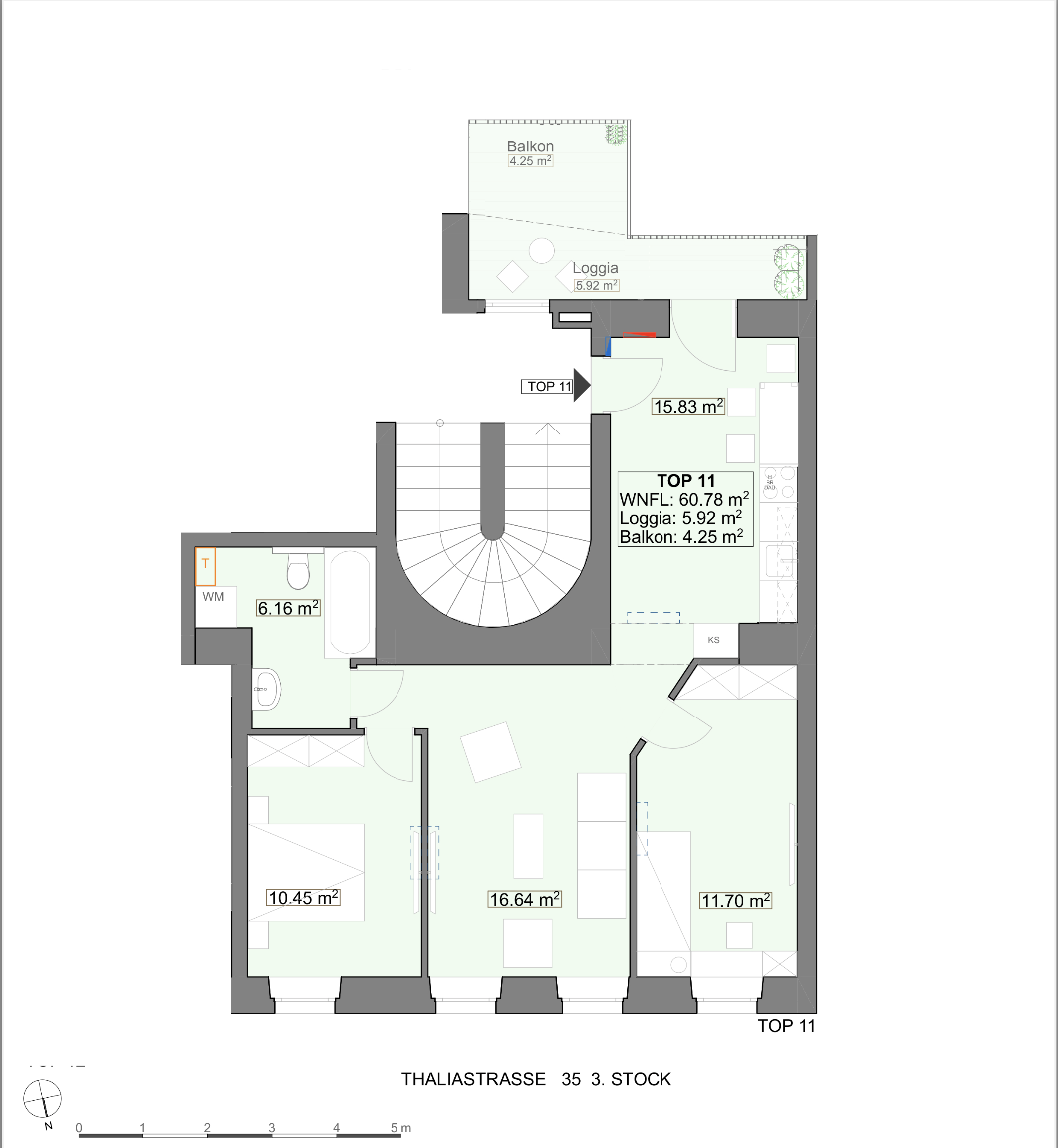 Erstbezug nach Kernsanierung I ca. 10 m groen Auenflche I U-Bahn Nhe I Luftwrmepumpe inkl. Khlung I  /  / 1160 Wien / Bild 4
