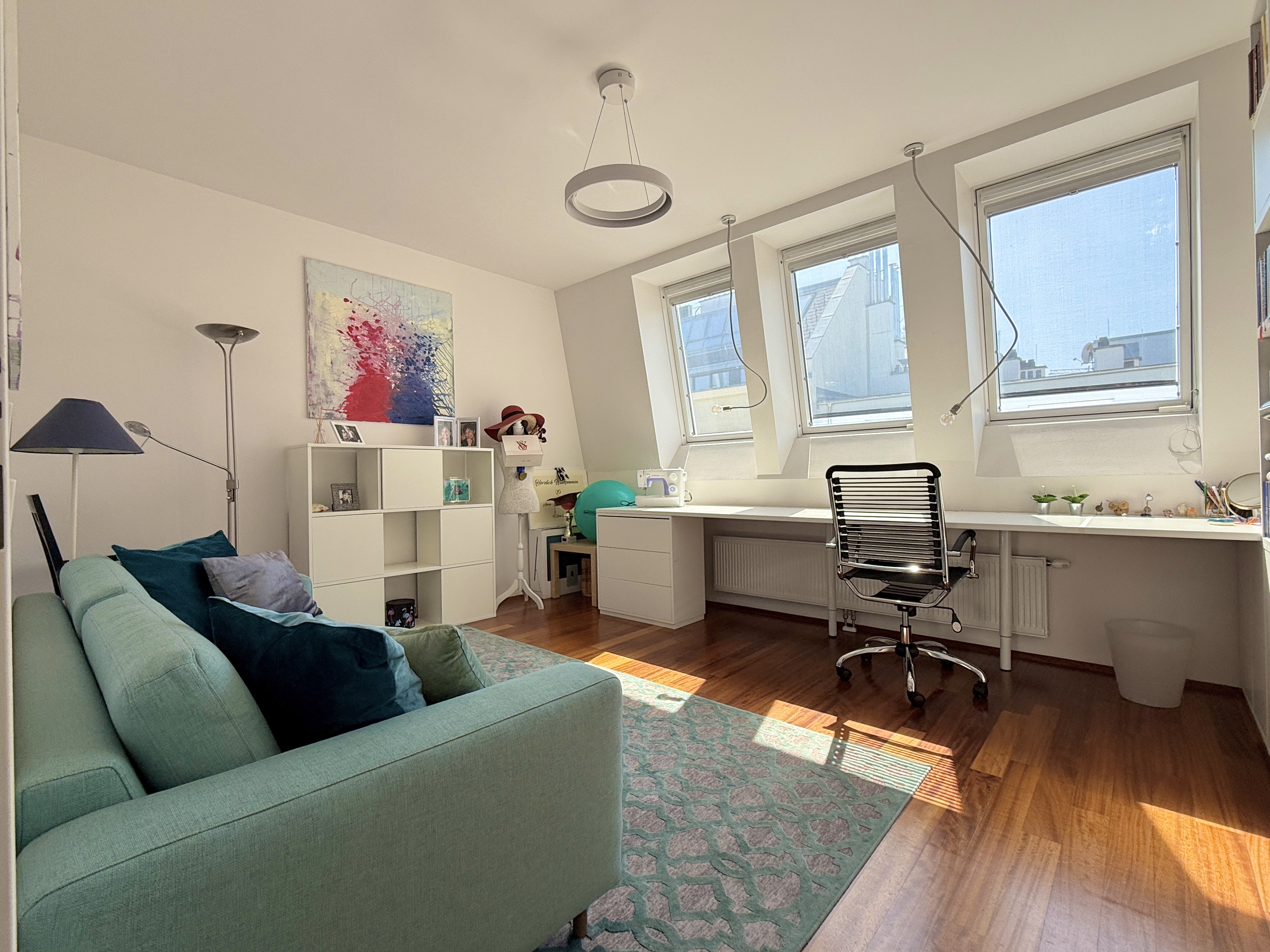 Grner Dachgarten mit Blick ber Wien I exklusive DG - Wohnung I Grozgige Fensterflchen mit Rolllden I Klimaanlage /  / 1040 Wien / Bild 7