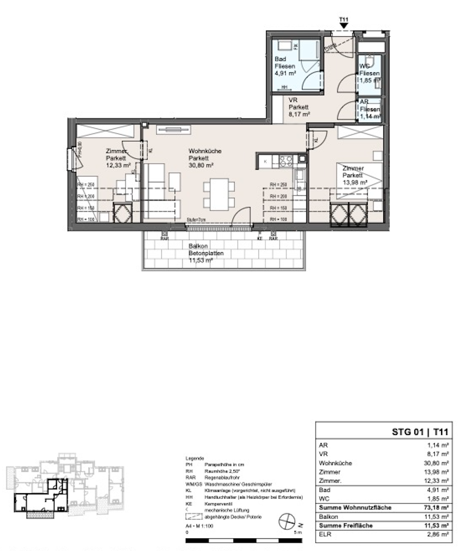 Neues Projekt in der Schwarzelackenau beim Marchfeldkanal - noch 17 Einheiten verfgbar!  /  / 1210 Wien / Bild 3