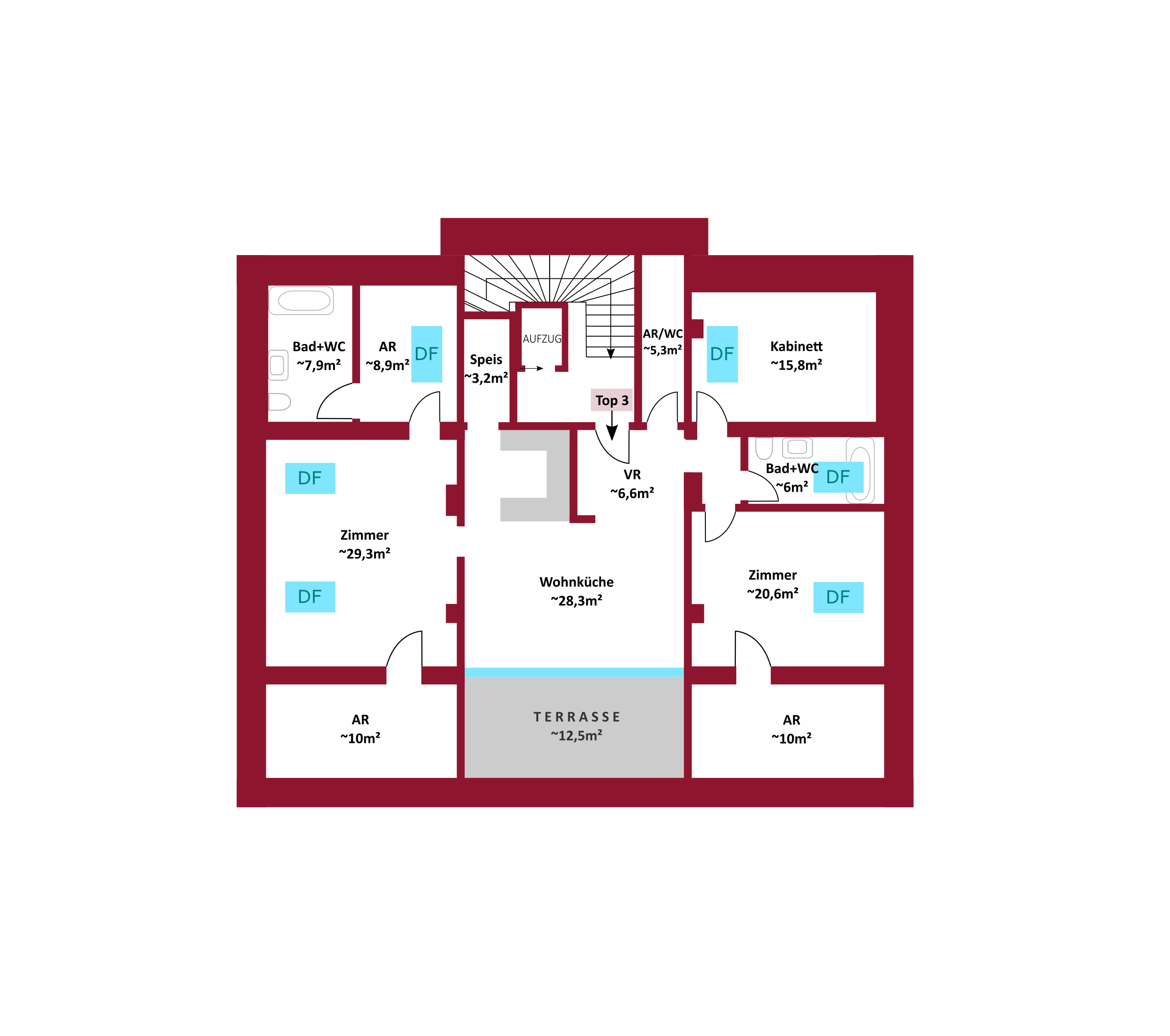 DG-Wohnung in einer Villa inkl. Dachterrasse, Lift, Luftwrmepumpe, Fubodenheizung, Weinkeller u.v.m.! /  / 3002 Purkersdorf / Bild 1