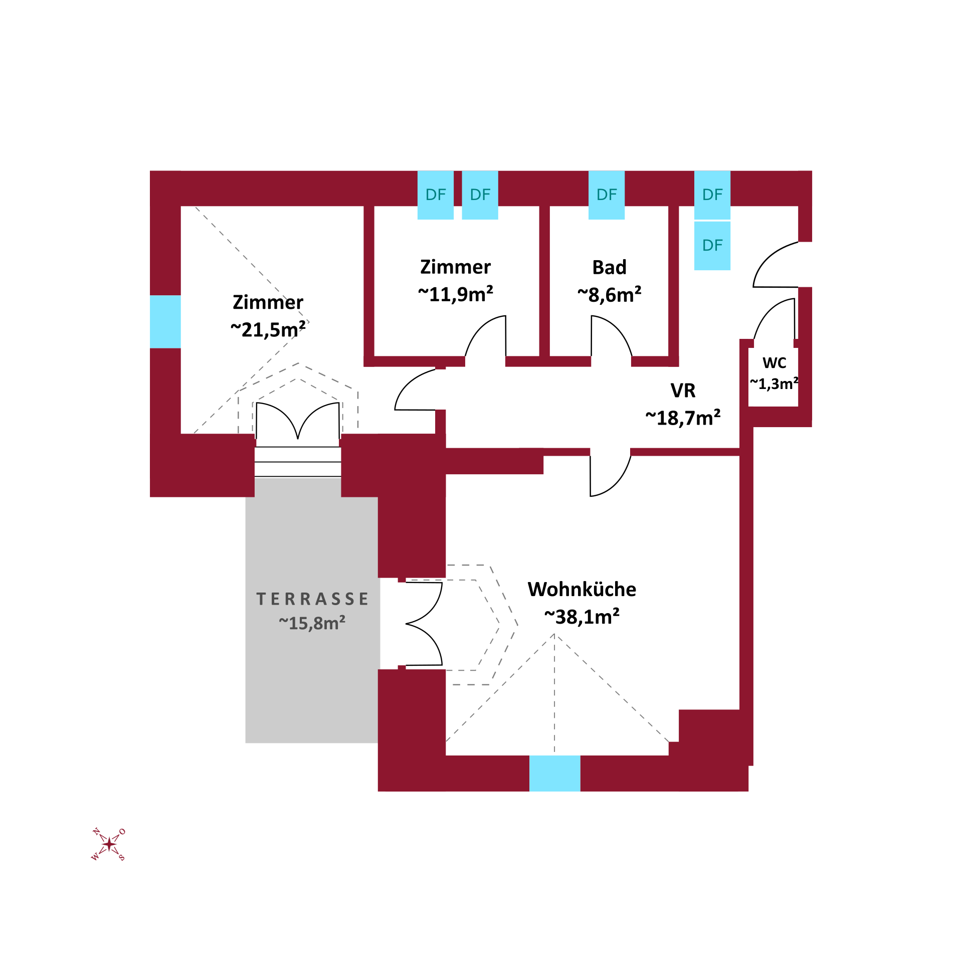 Historische Villa mit 3 DG-Einheiten inkl. Terrassen I 2012 DG Ausbau inkl. Lift I Gr�nlage /  / 2500&nbsp;Baden / Bild 9