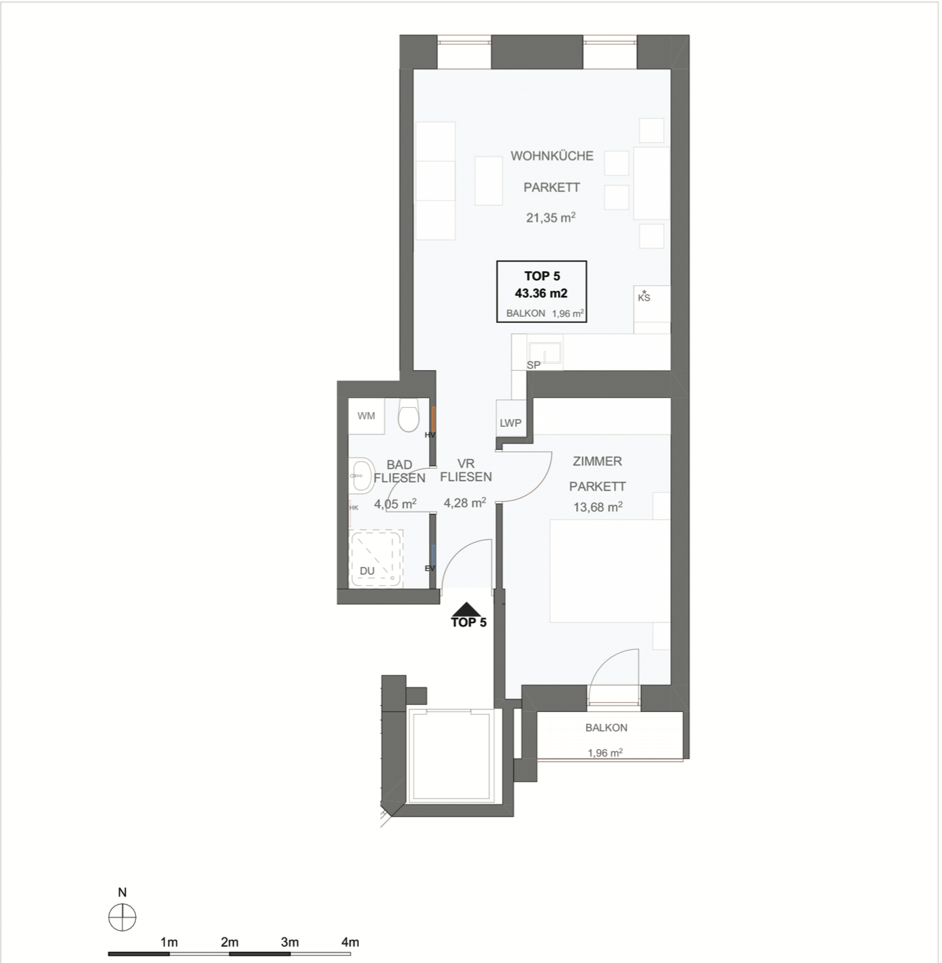 Erstbezug nach Kernsanierung I Balkon I Fubodenheizung I Luftwrmepumpe inkl. Khlung I 3fach Verglasung mit Auenjalousien I Schlsselfertig /  / 1170 Wien / Bild 1