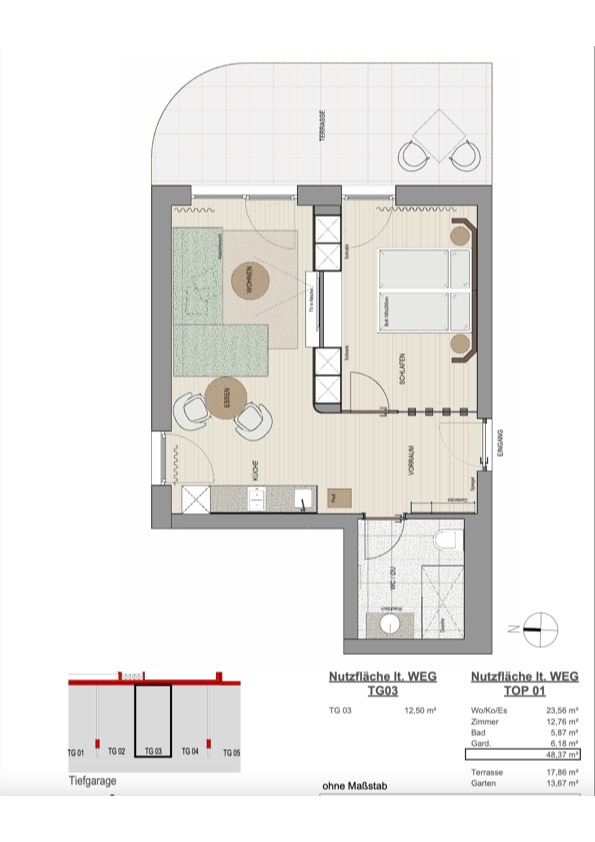 Wunderschne 2-Zimmer-Wohnung in bester Lage von Oberndorf! /  / 6372 Oberndorf in Tirol / Bild 4